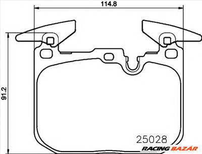 TEXTAR 2502801 - fékbetét BMW BMW (BRILLIANCE)