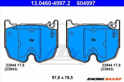 ATE 13.0460-4997.2 - fékbetét MERCEDES-BENZ