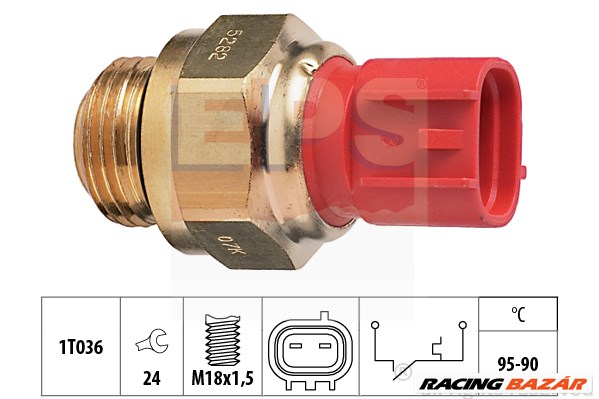 EPS 1.850.282 - hűtőventillátor kapcsoló SUZUKI 1. kép