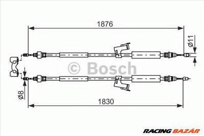 BOSCH 1 987 477 202 - Kézifék bowden VOLVO VOLVO (CHANGAN)