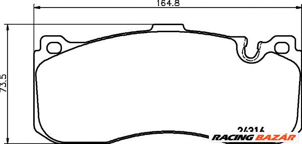 TEXTAR 2431601 - fékbetét BMW MINI 1. kép