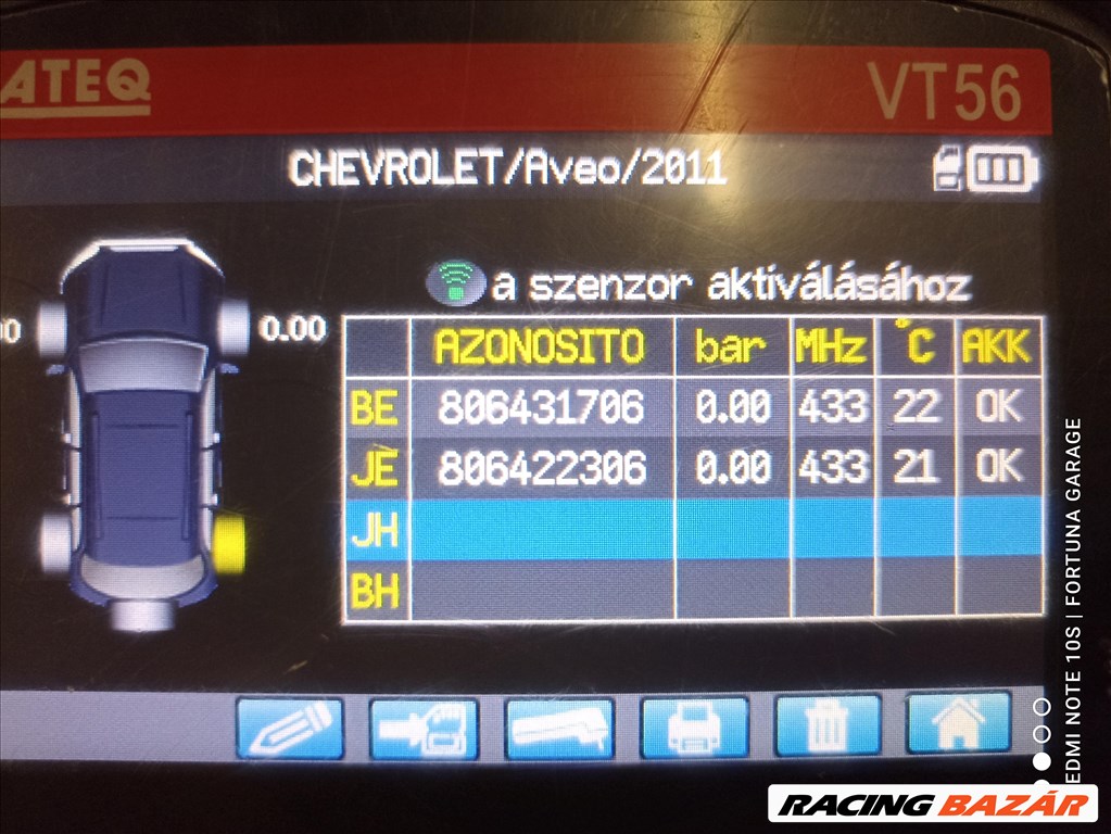 Chevrolet használt TPMS szenzorok 2. kép