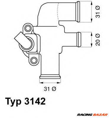 WAHLER 3142.90D - termosztát, hűtőfolyadék SMART