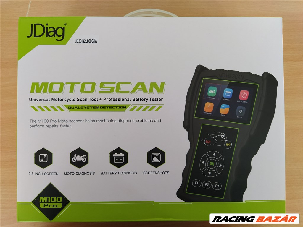 JDiag M100 Pro BMW, Honda, KAWASAKI, SUZUKI, YAMAHA, VESPA, APRILIA motorkerékpár diagnosztika 1. kép