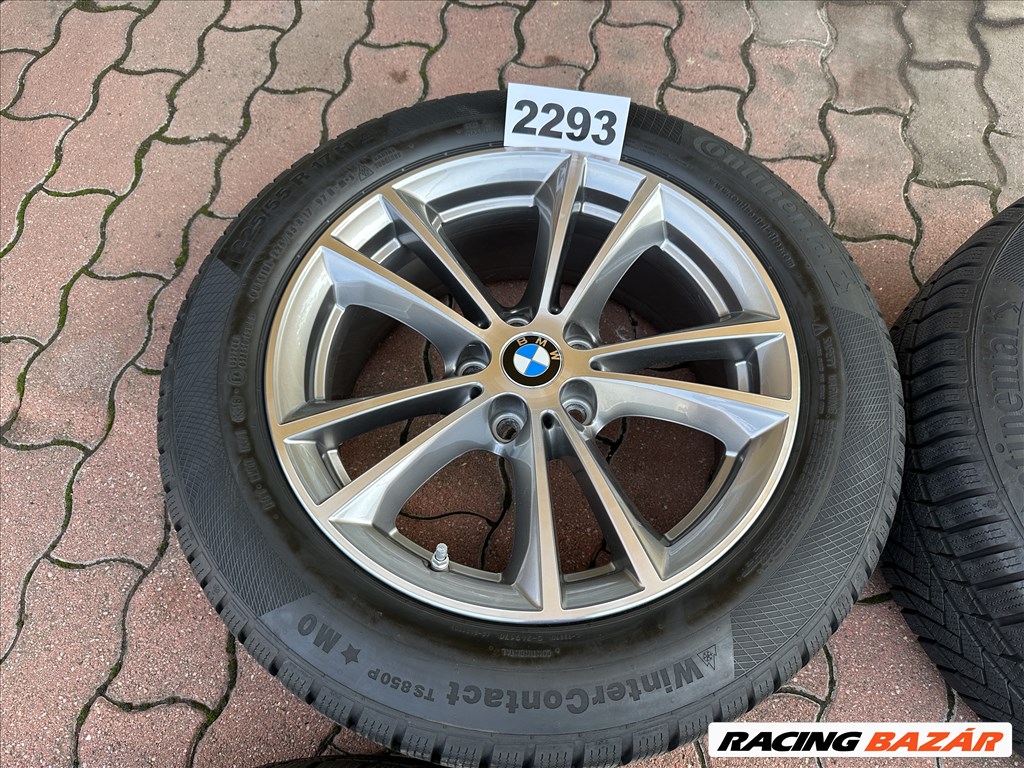 BMW 17 gyári alufelni felni, 5x112, 225/55 téli gumi, G30 G31  (2293) 7. kép