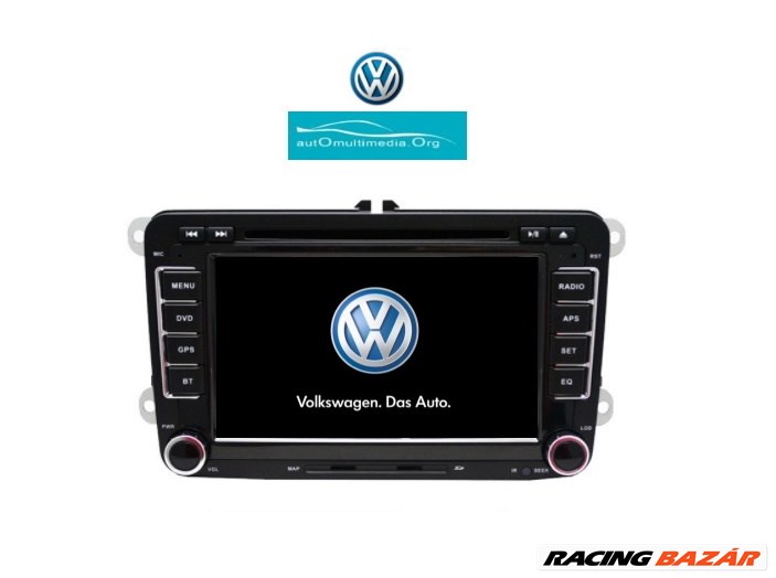 Volkswagen Android Multimédia, GPS, Wifi, DVD, 7 Inch, Tolatókamerával! 1. kép