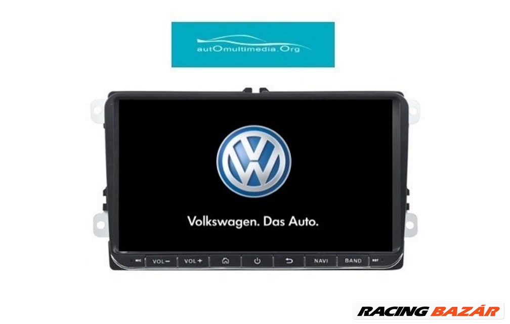 Volkswagen Android 11 Multimédia GPS, Wifi, 9 Inch, Tolatókamerával! 1. kép