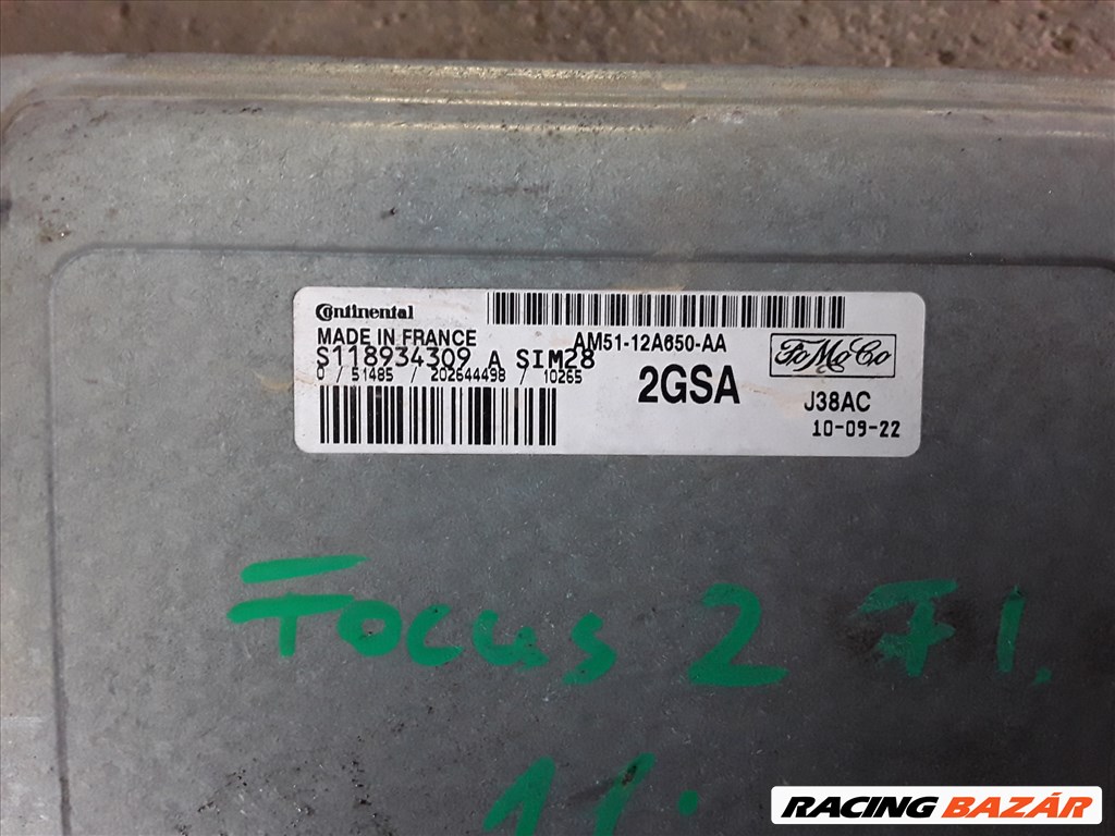 Ford Focus 2 1.6 motorvezérlő am5112a650aa 2. kép