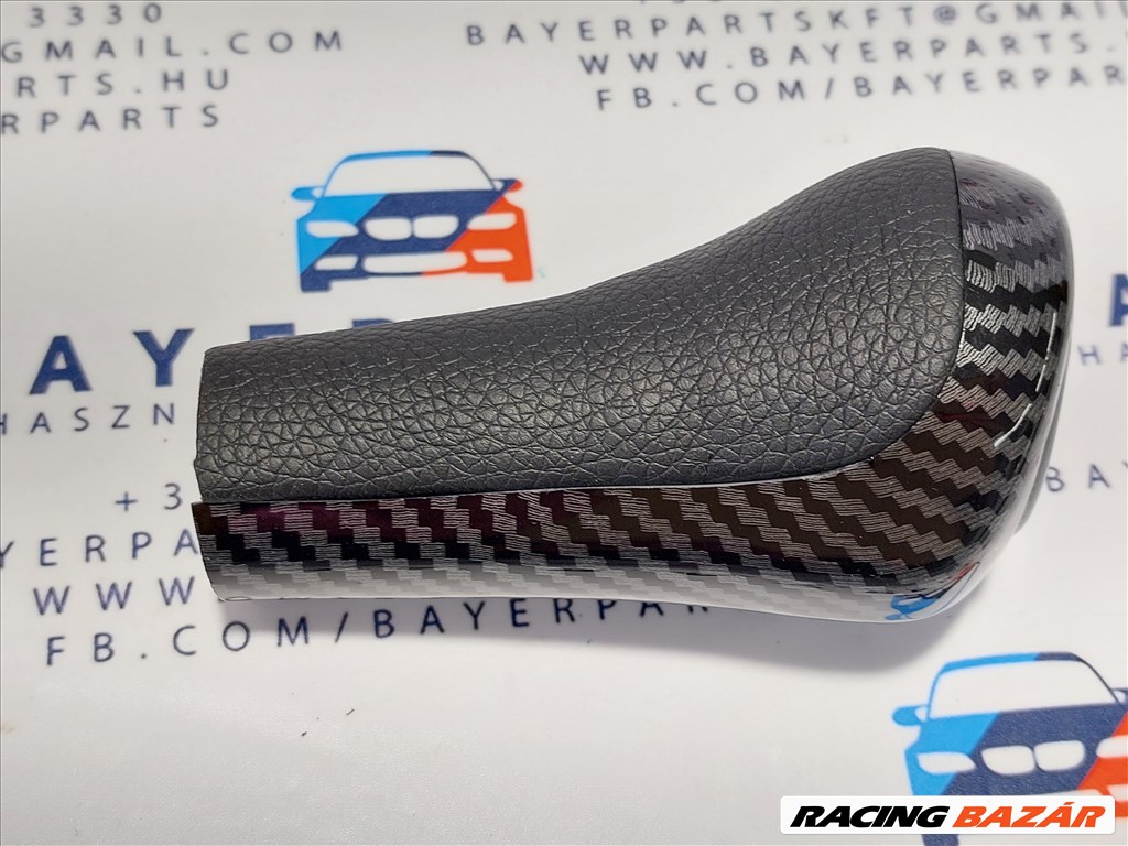 BMW E30 E32 E36 E34 E39 E46 E39 E90 E60 E87 stb. karbon carbon 5-ös új váltógomb váltókar (999073) 5. kép