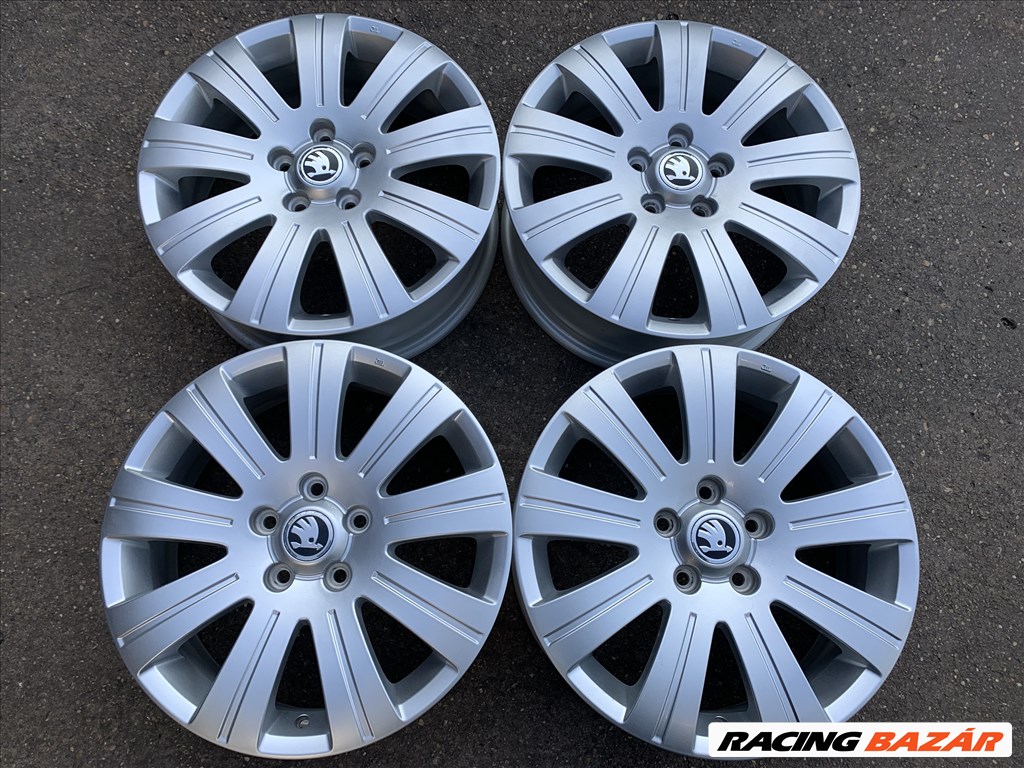 4db gyári 17" Skoda Superb alufelni. (2691) 1. kép