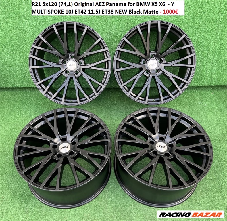 R21 5x120 (74,1) Original AEZ Panama for BMW X5 X6  - Y MULTISPOKE 1. kép