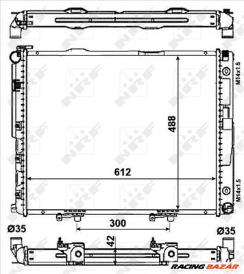 NRF 53786 Hűtőradiátor