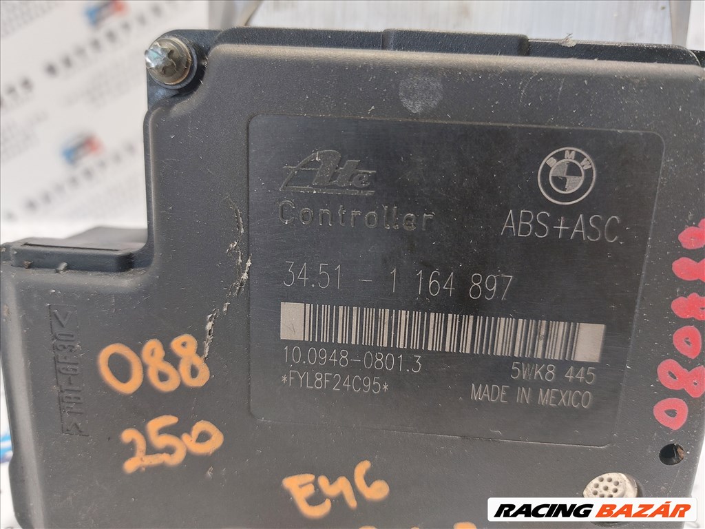 BMW E46 ABS ASC kocka tömb vezérlő eladó (888080)  34511164897 34511164896 3. kép