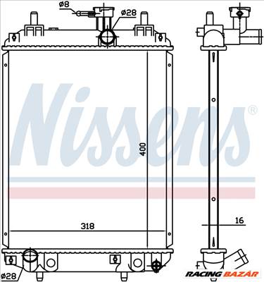 NISSENS 617549 Hűtőradiátor