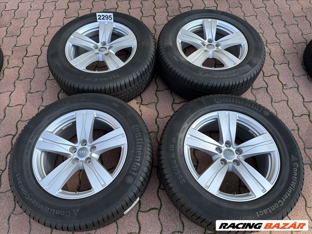 Audi 18 gyári alufelni felni, 5x112, 255/60 R18 téli gumi, Q7  (2295) 3. kép