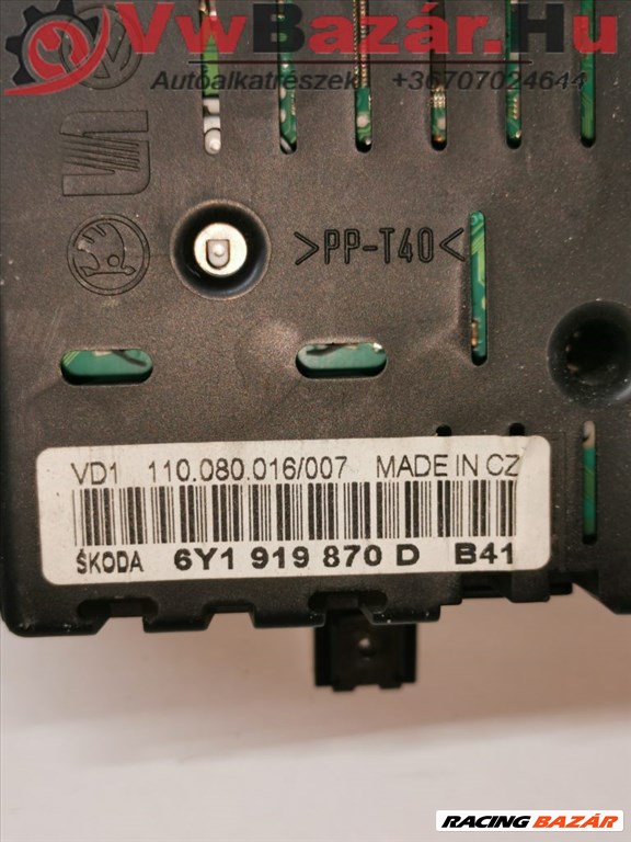 Kilométeróra 870d SKODA FABIA I 6Y1919870D 2. kép