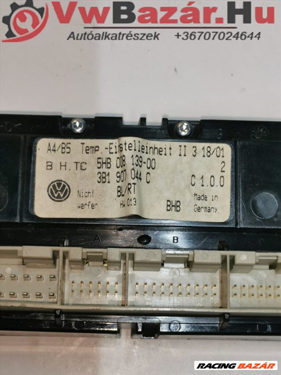 Klíma vezérlő VW GOLF  IV 044c 3B1907044C 2. kép