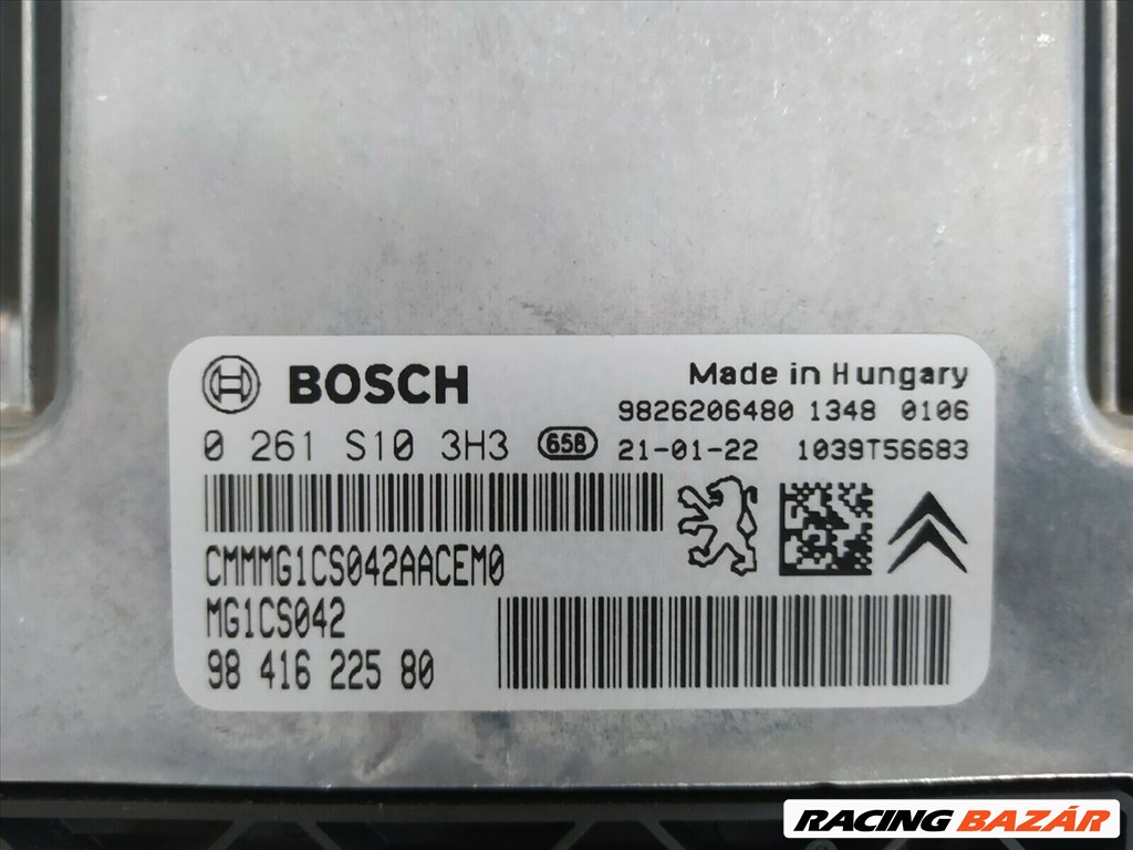 Bosch motorvezérlő Peugeot, Citroen 0 261 S10 3H3 2. kép