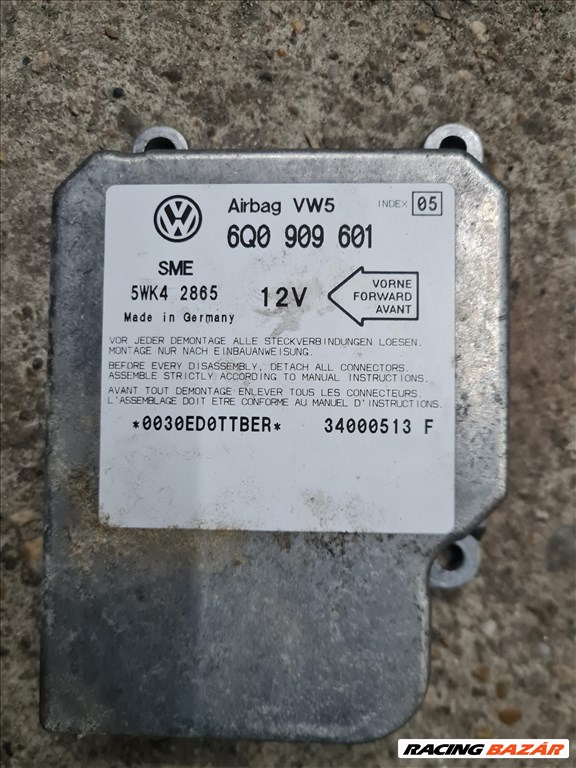 Volkswagen Golf IV Légzsák elektronika 6q0909606 6Q0 909 606 1. kép