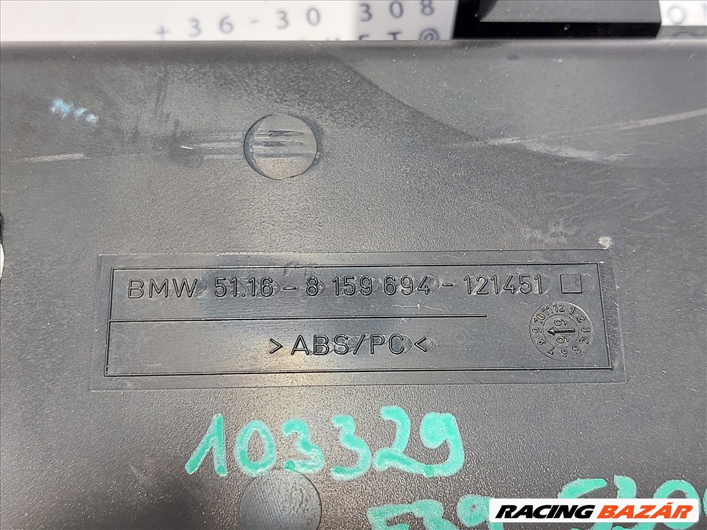 BMW E39 szivargyújtó középső tároló műanyag (103329)  51168159694 4. kép