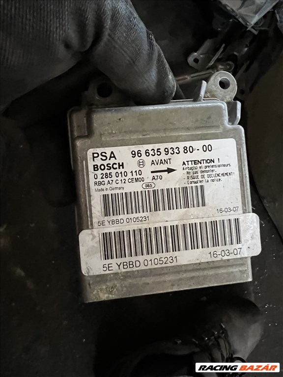 Peugeot 207 1,4 hdi légzsákindító 1. kép