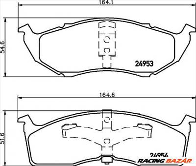 TEXTAR 2495301 - fékbetét CHRYSLER DODGE PLYMOUTH