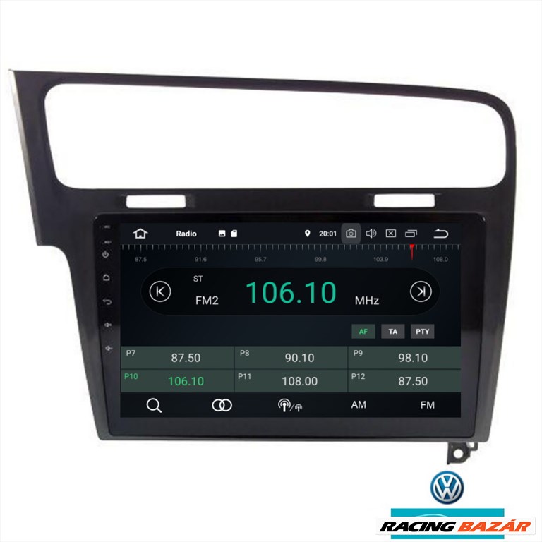 Volkswagen Golf 7 Android 11 Multimédia, GPS, Wifi, Bluetooth, Tolatókamerával! 3. kép