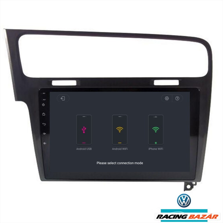 Volkswagen Golf 7 Android 11 Multimédia, GPS, Wifi, Bluetooth, Tolatókamerával! 4. kép