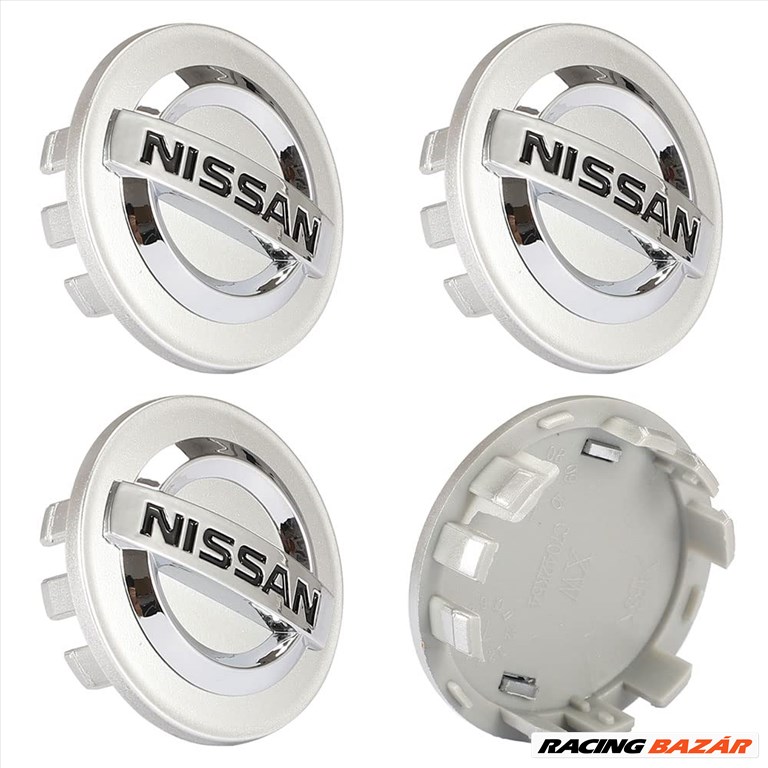 ÚJ Nissan alufelni felni kupak közép porvédő embléma felnikupak 1. kép