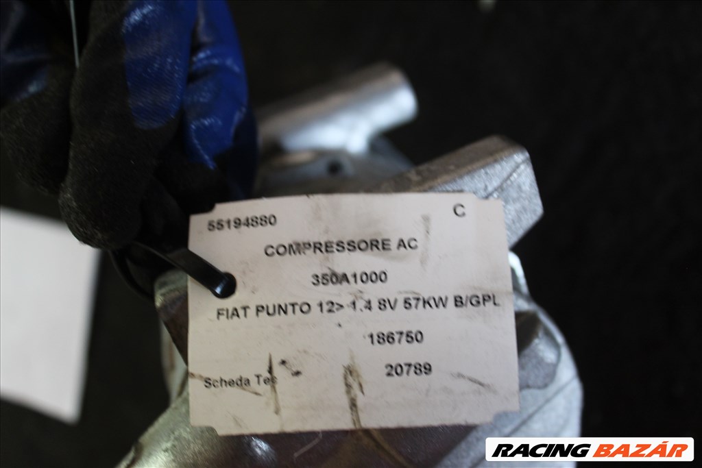 Fiat Punto 1.4B Klímakompresszor 55194880 2. kép