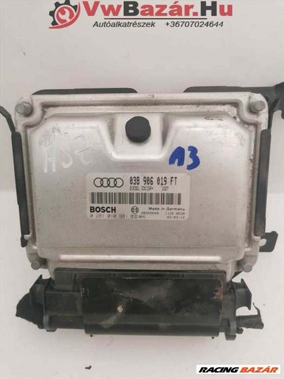 Motorvezérlő elektronika ASZ VW-AUDI-SEAT-SKODA 038906019FT 1. kép