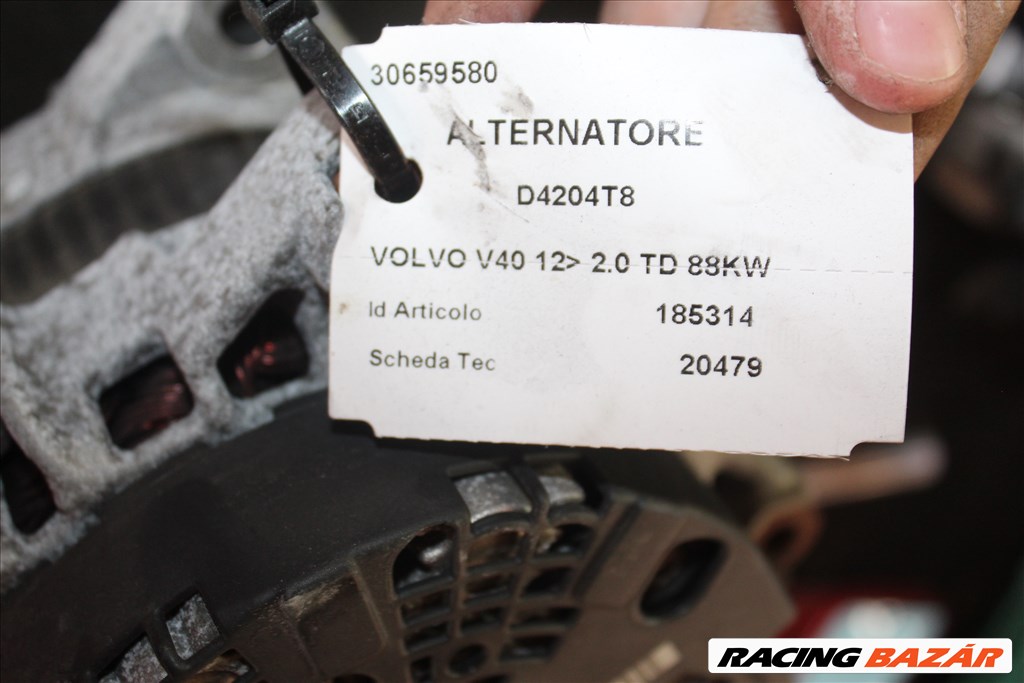 Volvo V40 2.0TD Generátor 2012 30659580 3. kép