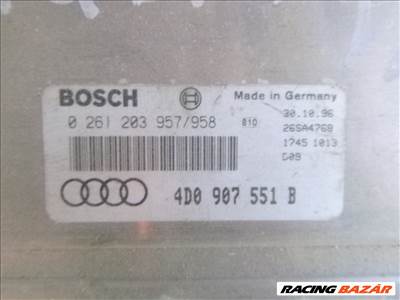 Audi A4 (B5 - 8D) , A6 C5 2,8 motorvezérlő BOSCH 4D0 907 551 B 0261203957-958