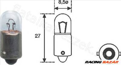 HELYZETJELZŐ IZZÓ AUDI 80 B4 lépcsős hátú (8C2), 90 B4 lépcsős hátú (8C2) - MAGNETI MARELLI