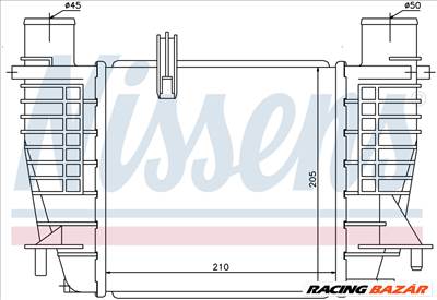 NISSENS 96645 Intercooler