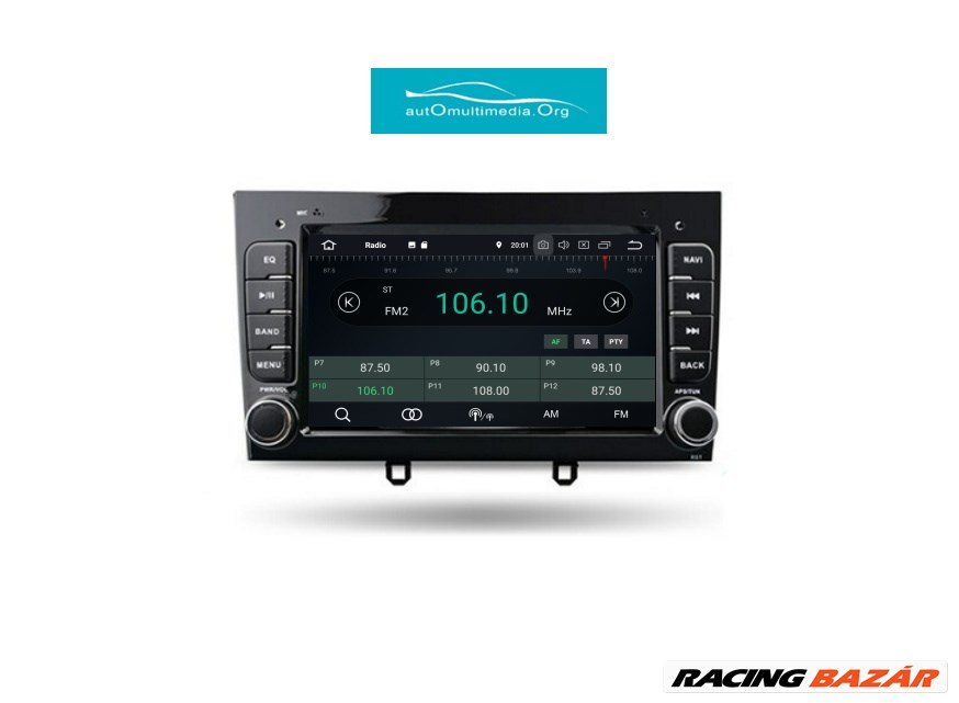 Peugeot RCZ, 308, 408 Android Multimédia GPS Rádió Navigáció Tolatókamerával! 3. kép