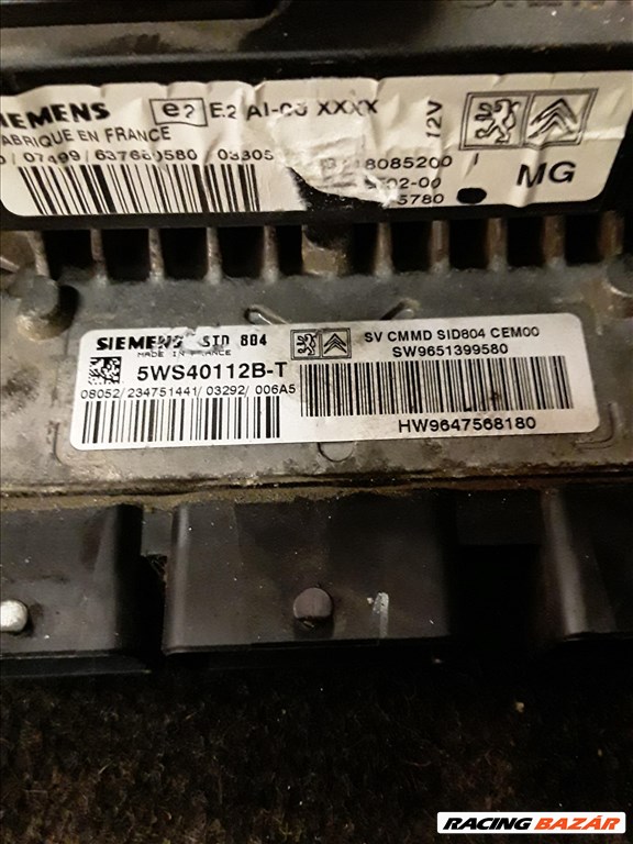 Citroën C3 I Citroen C3 1.4 HDi Motorvezérlő Szett 5WS40112B-T 2. kép