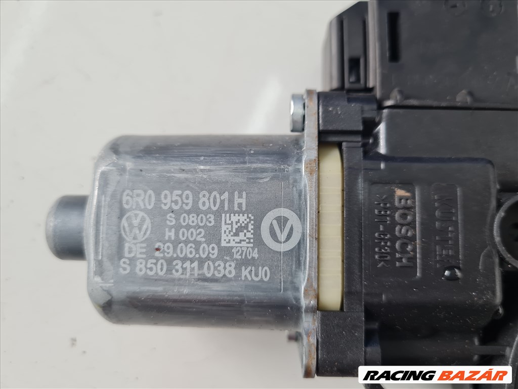 Volkswagen Polo V Bal első ablakemelő motor 6R0959801H 6R0 959 801 H 3. kép