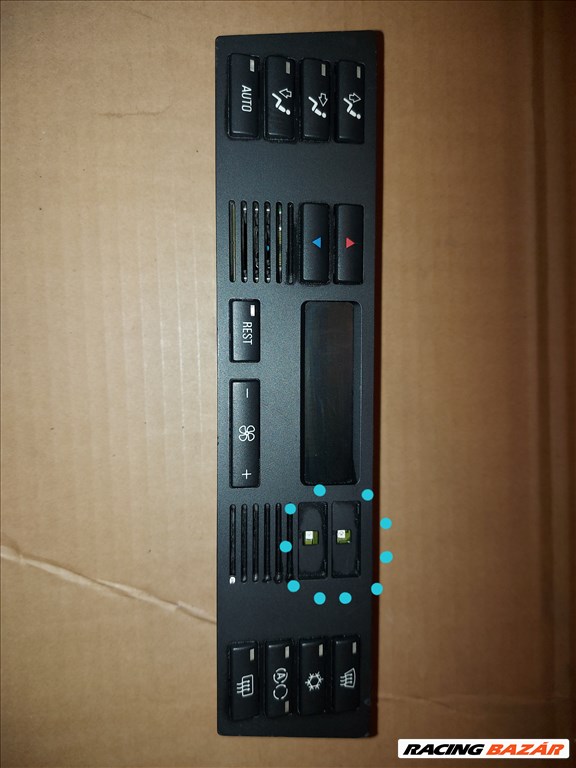 BMW 5-ös sorozat E39 klímavezérlő panel. Rest gombos. 1. kép