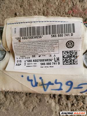 Volkswagen Golf VI függönylégzsák bal 5k6880741d