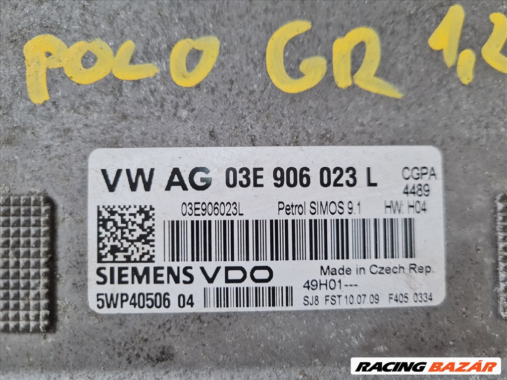 Volkswagen Polo V Motorvezérlő 1.2 CGPA 03E906023L 2. kép