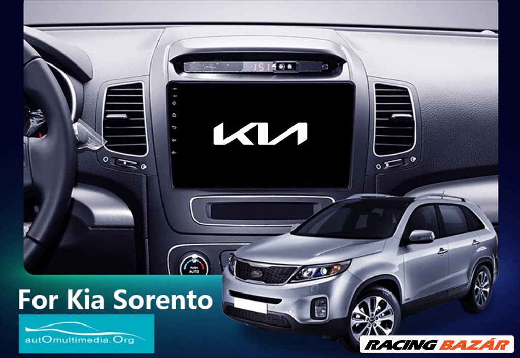 KIA Sorento Android Multimédia GPS Rádió Navigáció Tolatókamerával! 6. kép