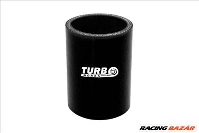 Szilikon Cső Összekötő TurboWorks 84mm, Fekete
