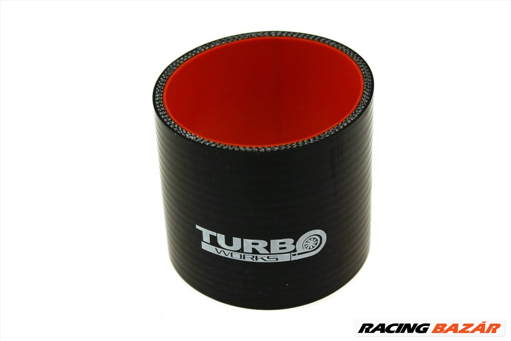 Szilikon Cső Összekötő TurboWorks PRO 45mm, Fekete 1. kép