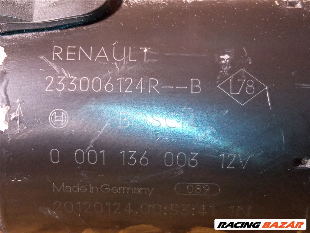 Renault Mégane III, Scénic III 1.5 DCI Önindító 233006124R 0001136003 2. kép
