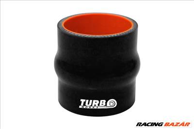 Szilikon cső rezgéscsillapító összekötő TurboWorks PRO "púpos" 45mm, fekete