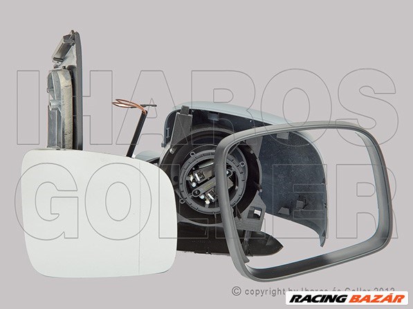 VW Caddy 2010-2015 - Külső tükör jobb, el. állíth., fűth., domb., fény. 1. kép