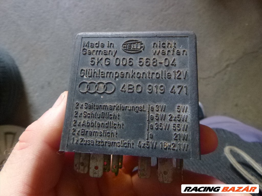 Audi A6 (C5 - 4B) 387-ES FÉNYSZÓRÓ RELÉ 4B0919471  5kg00656804 2. kép