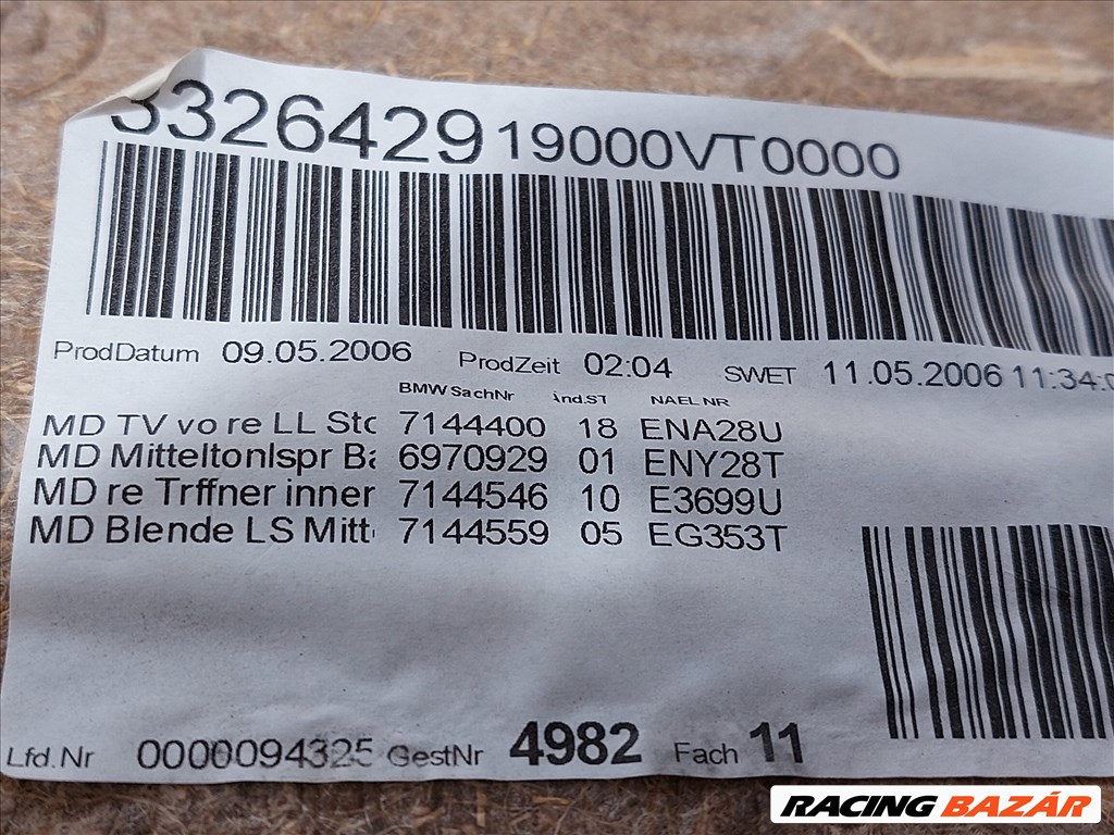 BMW E90 E91 jobb első ajtókárpit kárpit (076535)   3. kép