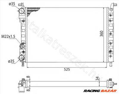 VÍZHŰTŐ PALIO 1.4-1.6 FIAT PALIO - MAGNETI MARELLI